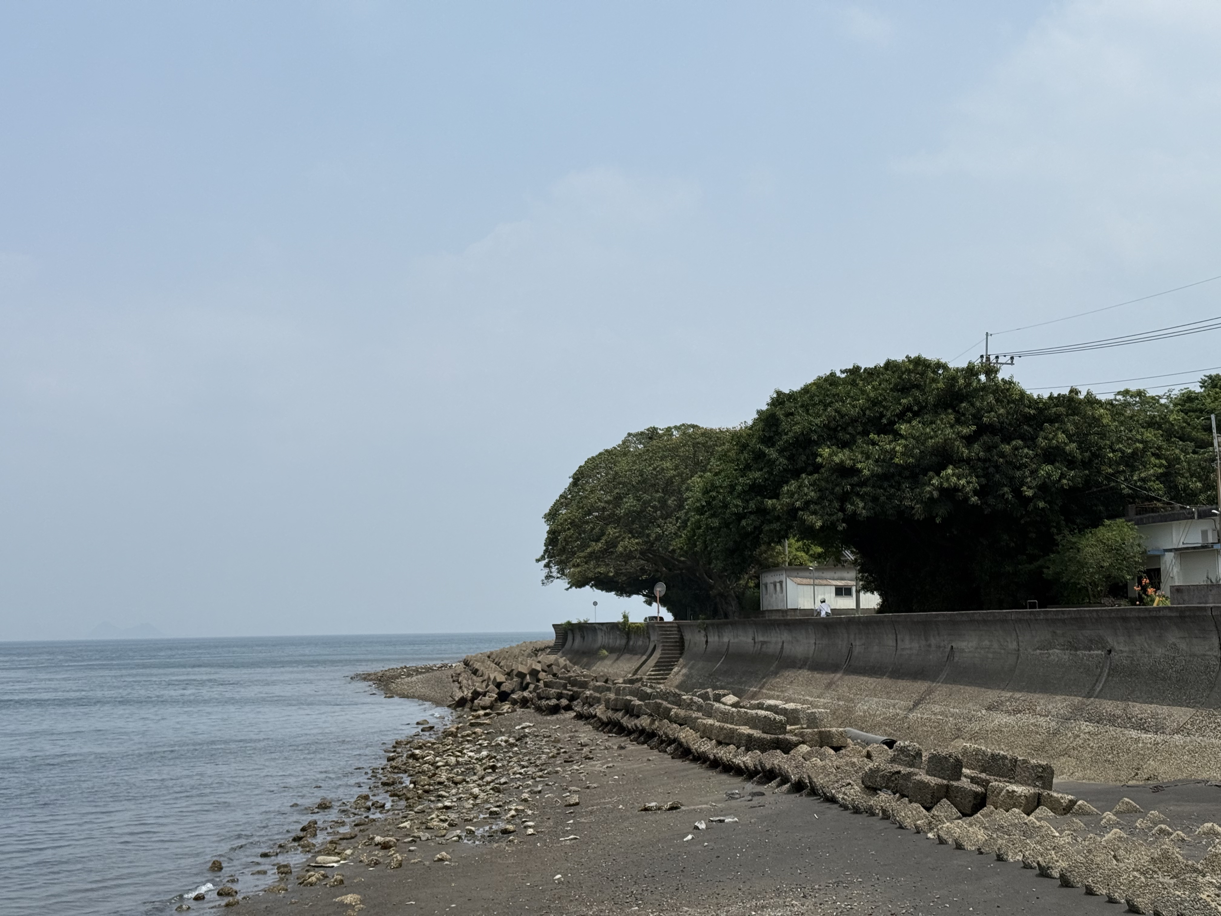 雨后的樱岛海岸线